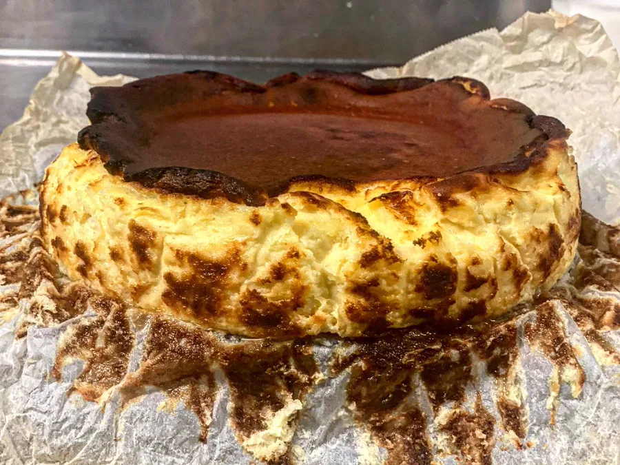 Tarta de queso casera al horno